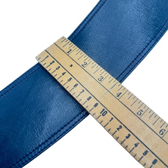 Streets Ahead for Neiman Marcus Black Leather and Suede Belt L - LARGE main image 7